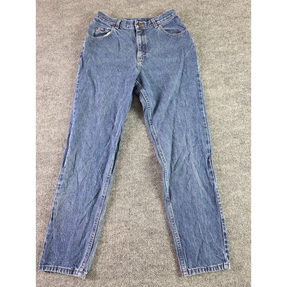 Vintage Lee Jeans Original Women's Size 28x31 Relaxed 3055549 Blue Made In USA
